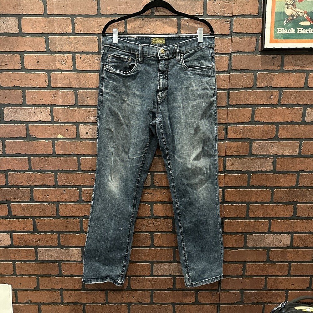 Big Star Union Jeans Men’s 34R Size 34x30 Straight Leg Light Dark Wash ESTILO